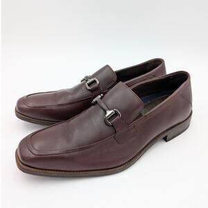 Johnston & Murphy Archer Bit Loafer Shoes Men's Mahogany Size US10.5 EU44